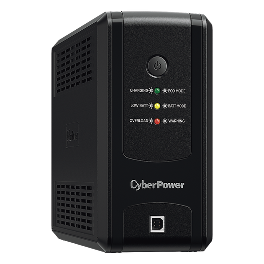 UPS de 750 VA/375 W, Topología Línea Interactiva, Entrada 120 Vca NEMA 5-15P, y 8 Salidas NEMA 5-15R, Puerto USB, Con Regulador de Voltaje (AVR)