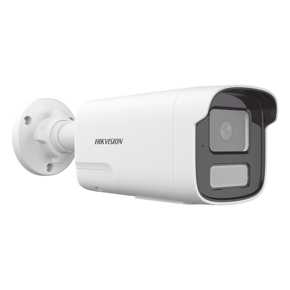 Cámara IP Bala 4 Megapixel (2560×1440) / Smart Hybrid Light IR+White Light 50 m (164 ft) / Detección Humana y Vehicular / Audio Bidireccional Integrado / WDR 120 dB / IP67 / PoE / H.265+ / Slot microSD 512 GB