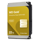 Disco Duro Empresarial WD Gold / SATA 6 Gb/s / 22 TB / 7200 RPM / Tecnología HelioSeal / ArmorCache / 5 Años Garantía / 2.5M Horas MTBF