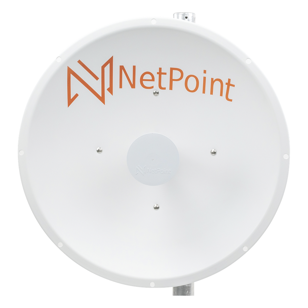 Antena Direccional de alto rendimiento / diámetro  de 60 cm / 4.9-6.4 GHz / Ganancia 30 dBi / SLANT de 45 ° y 90 ° / Ideal para 30 km / Conector N-Hembra / Montaje  y jumpers incluidos.