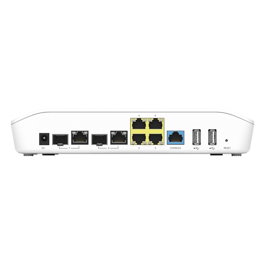 Firewall SD-WAN para PYME NSE3000 / 2 puertos WAN Gigabit + 2 SFP Combo / 4 puertos LAN Gigabit / IDS-IPS y Bloqueo de Aplicaciones / Gestión Cloud cnMaestro / Hasta 1,000 Dispositivos