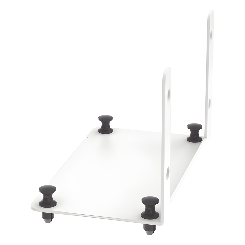Soporte Para 2 Adaptadores de Fibra Óptica Opticom®, Para Uso con Gabinetes Multipropósito, de Instalación a Presión, Color Blanco
