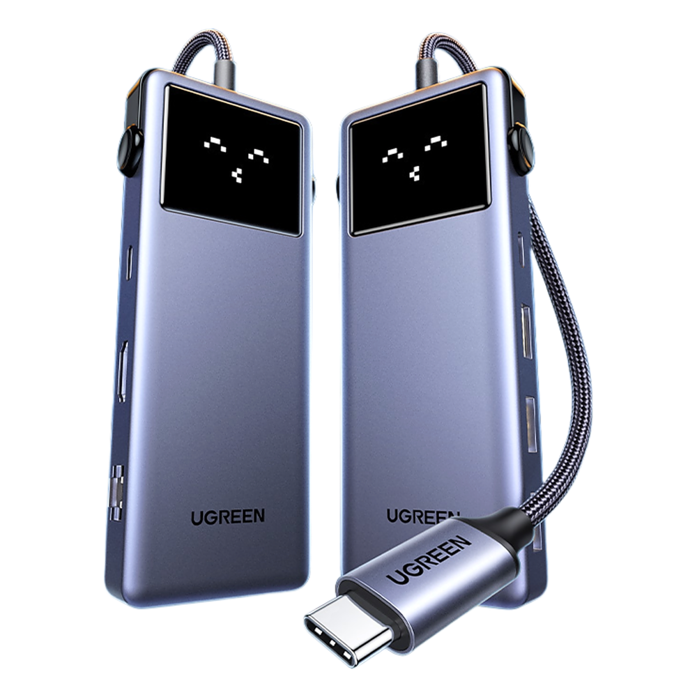Hub USB-C 7 en 1 / USB-C a HDMI 4K 60Hz / 2x USB-A 3.0 + USB-C 3.0 + USB-A 2.0 / Gigabit Ethernet / PD 100W / Cable 20 cm (7.9 in)
