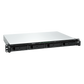 Unidad de Expansión RackStation / 1U 4 Bahías / SATA 3.5" y 2.5" Hot-Swap / Chasis Corto 290 mm (11.4 in) / Expansión en Línea / USB Type-C / Plug & Play / Garantía 3 Años