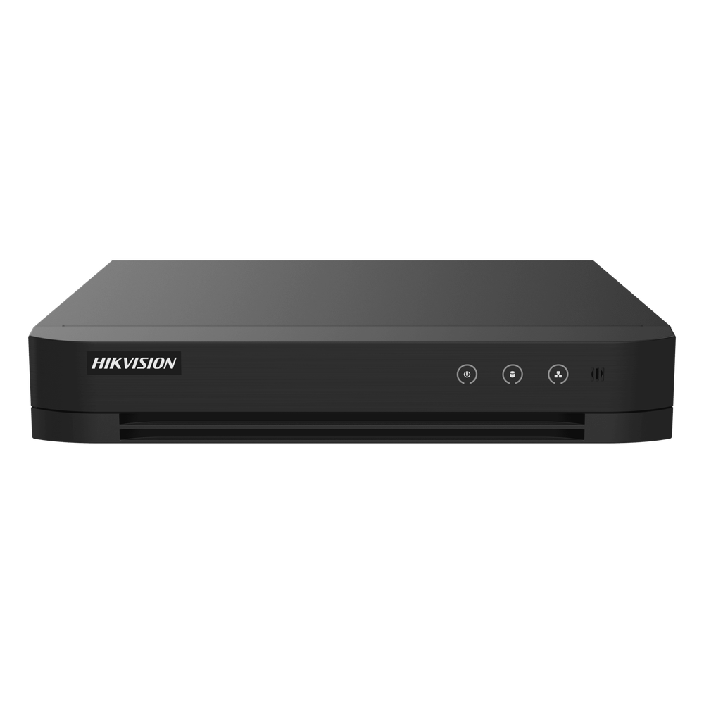 DVR 8 Canales TURBOHD + 8 Canales IP / 8 Megapixel (4K) / Audio Bidireccional / ACUSENSE / 1 Bahía de Disco Duro / Salida de Video en Full HD / H.265+