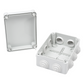 Caja Estanca de PVC Para Derivación y Conexión, 10 Entradas, Tapa con Tornillo de 1/4" de Vuelta, 150x110x70 mm (Área interna), Uso Exterior IP55, Material que no Propaga el Fuego y Libre de Hálogenos