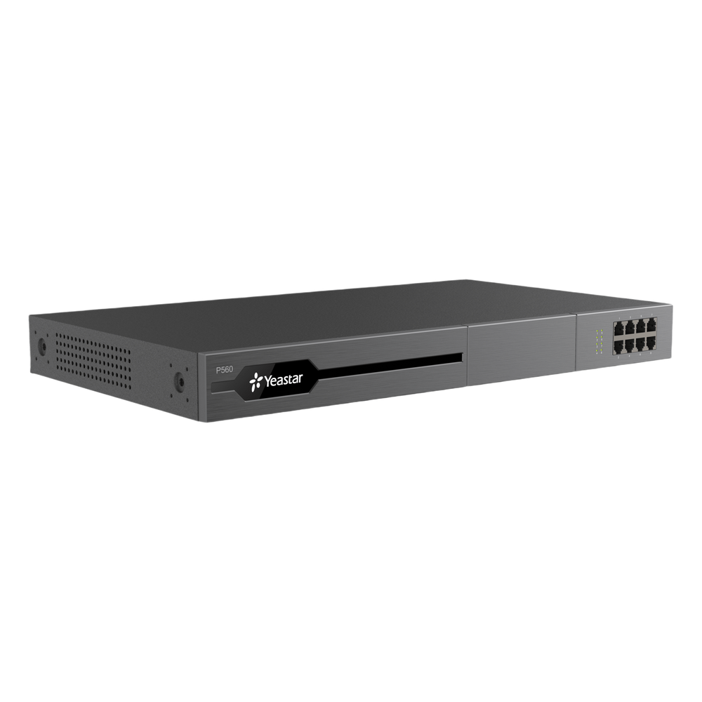Conmutador IP PBX Enterprise Modular / 100 Extensiones Expansible a 200 / 30 Llamadas Simultáneas Expansible a 60 / Soporte E1/T1/PRI / Hasta 8 Puertos FXO/FXS / Call Center Avanzado / Omnicanal con IA