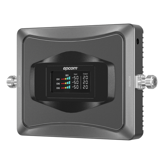 Amplificador de Señal Celular 4G / Mejora las llamadas convencionales y VoLTE / Soporta los datos de las tecnologías 2G, 3G y 4G de TELCEL, AT&T y MOVISTAR / Cubre hasta 1000 m2.