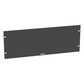 Tapa Ciega Para Rack Estándar de 19in, Plano, de Acero, 4UR, Color Negro