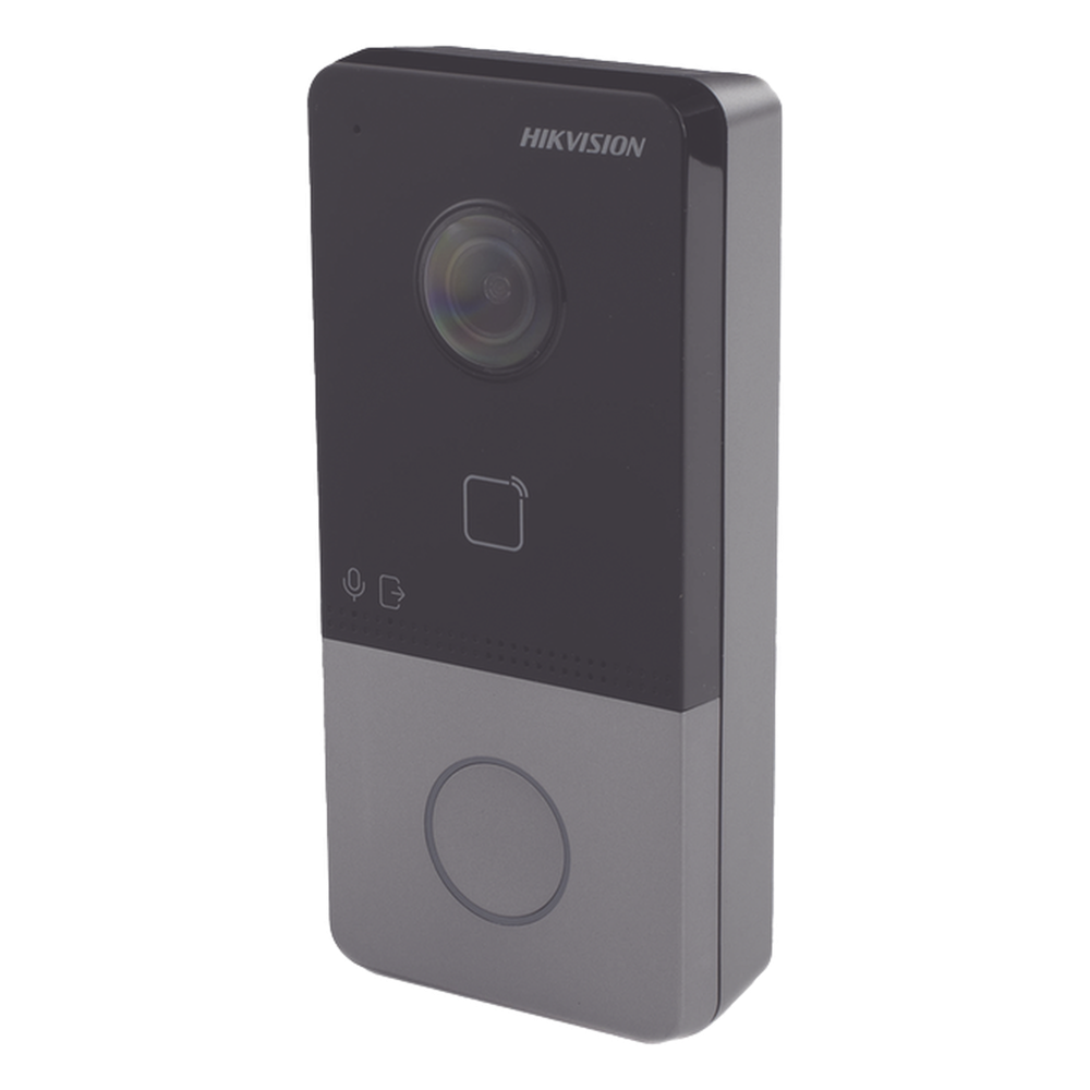 Videoportero IP 2 Megapixel / PoE Estandar / IP65  / Apertura desde Hik-connect / Soporta 1 Departamento y Hasta 6 Monitores / Soporta Tarjetas Mifare / 1 Salida Relay