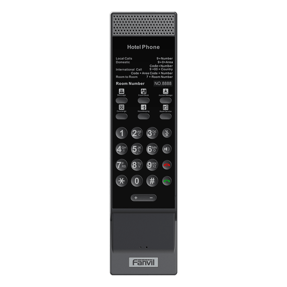 Teléfono IP Inalámbrico para Hotelería con Wi-Fi 6 Doble Banda, 6 Teclas DSS,Material Antibacterial