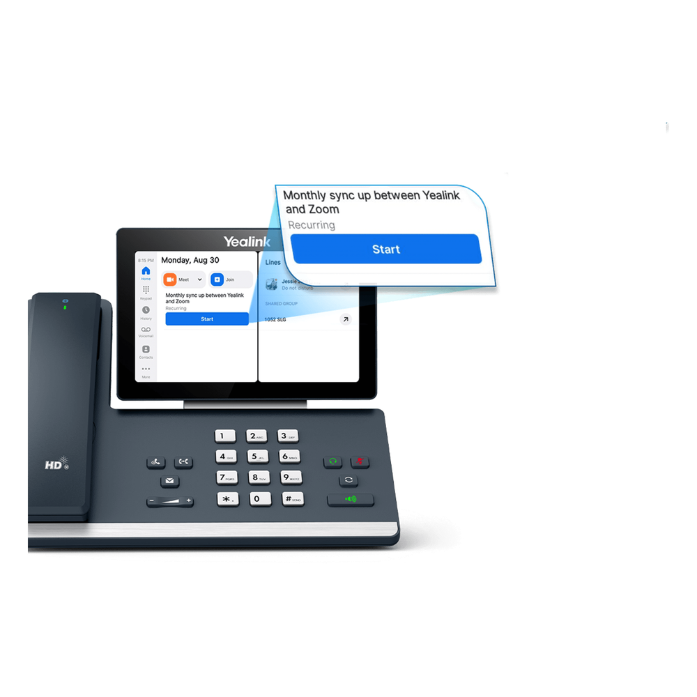 Teléfono IP MP58-WH-E2 con Integración Nativa a Zoom y Tecnología Acoustic Shield de Doble Micrófono