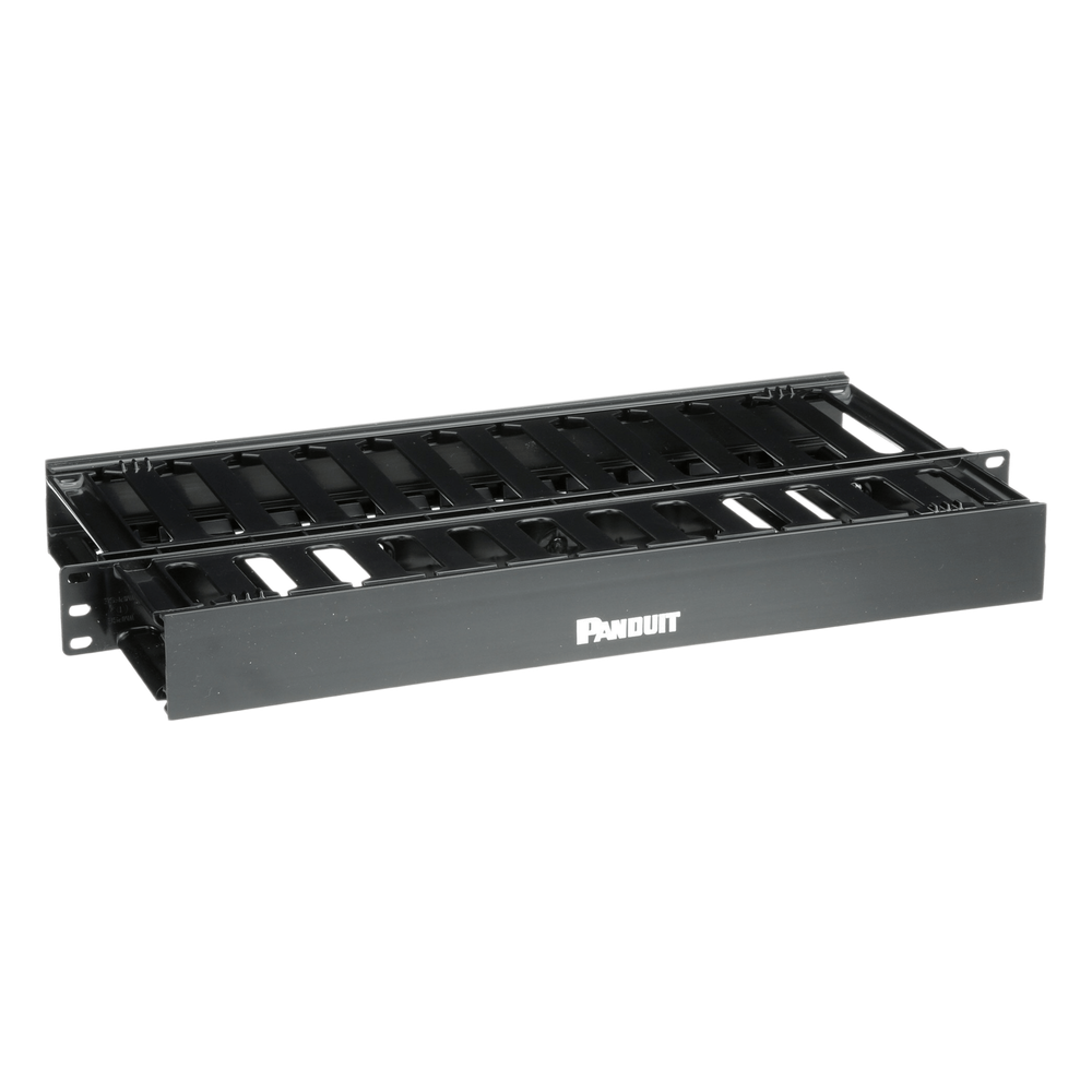 Organizador de Cables Horizontal PatchLink, Doble (Frontal y Posterior), Para Rack de 19in, 1UR