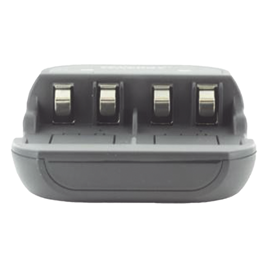 Cargador Rápido 2 Bahías / Baterías Ni-MH 9V / Cable USB Incluido / Adaptador de Corriente NO Incluido / Color Negro