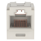 Módulo Acoplador RJ45 a RJ45, Mini-Com, Categoría 6, Color Blanco Mate