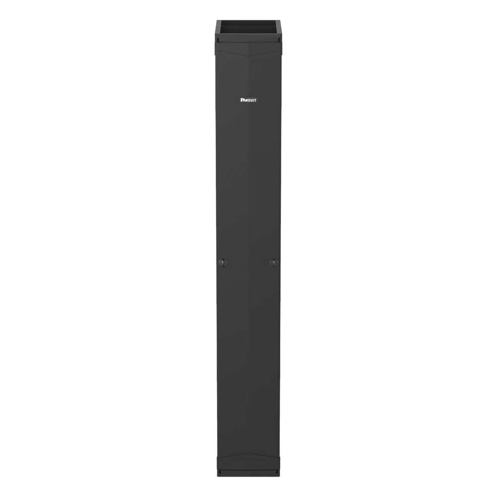 Organizador Vertical PatchRunner™, Doble (Frontal y Posterior), Para Rack Abierto de 45 Unidades, 12in de Ancho, Color Negro