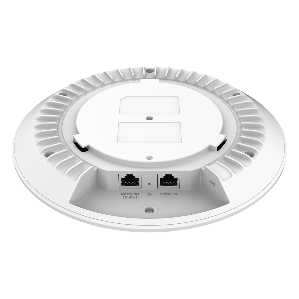 Punto de Acceso Wi-Fi 7 / Triple Banda BE11000 / MU-MIMO 2x2:2 / 384 Clientes Simultáneos / 2 Puertos 5G Ethernet con PoE+ / Cobertura Hasta 175 mts / BLE 5.3 / Gestión Integrada y en la Nube