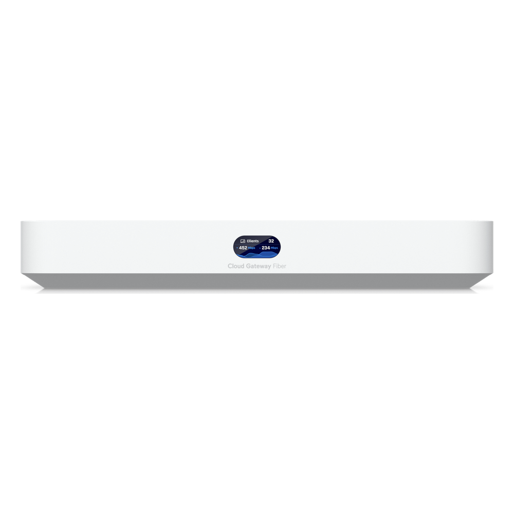 UCG Fiber Cloud Gateway de 10G de Escritorio con Switch Integrado de 4 Puertos 2.5 GbE y 1 Puerto 10G SFP+, Compatibilidad Total con Full Stack UniFi