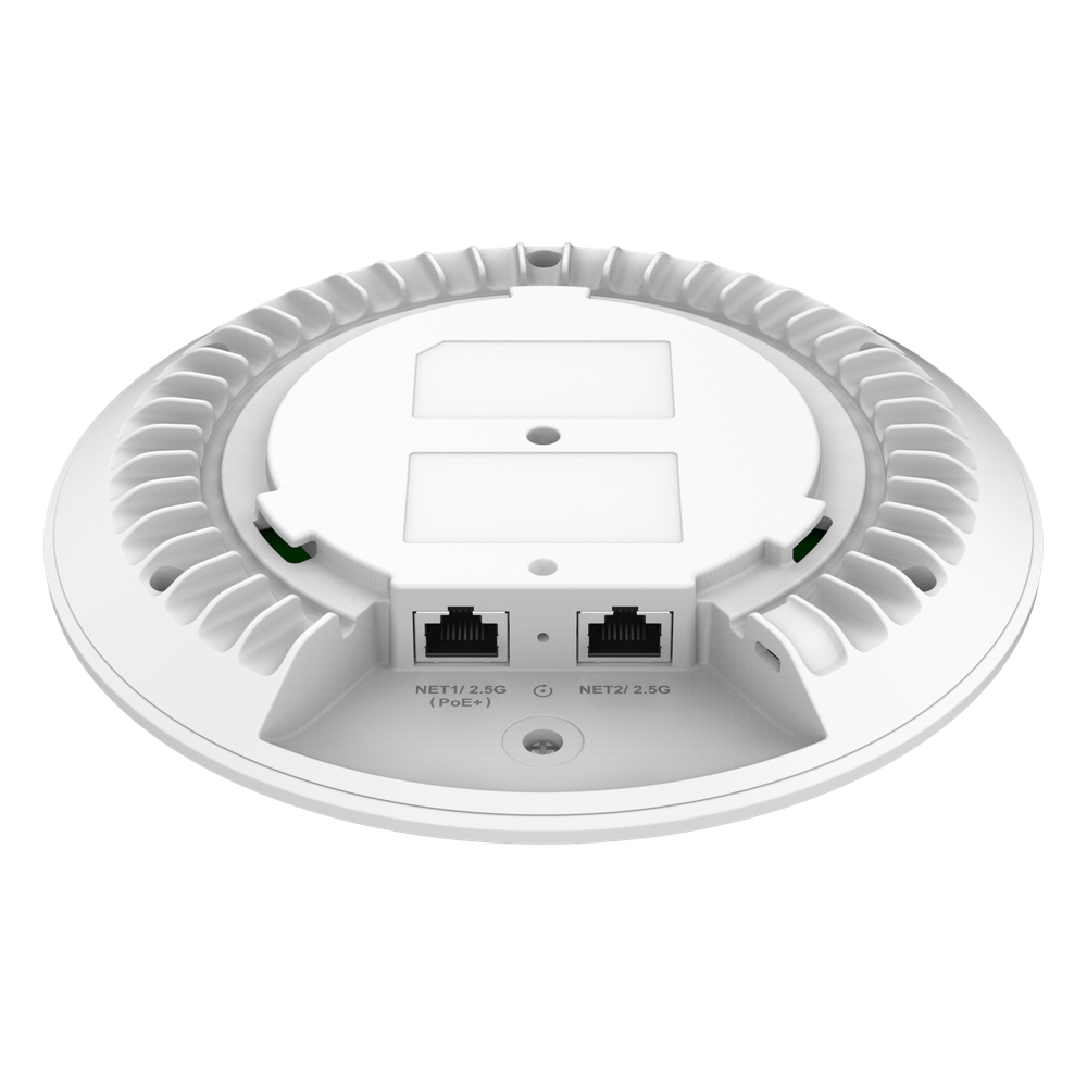 Punto de Acceso Wi-Fi 7 GWN7670 / 3.6 Gbps Inalámbrico / 5 Gbps Cableado / MIMO 2x2:2 / 256 Clientes Simultáneos / PoE+ / Montaje en Pared o Techo / BLE 5.3 / Controlador Integrado