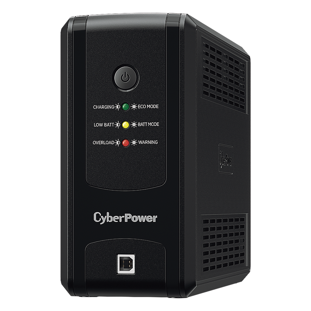 UPS de 1000 VA/500 W, Topología Línea Interactiva, Entrada 120 Vca  NEMA 5-15P, y 8 Salidas NEMA 5-15R, Puerto USB, Con Regulador de Voltaje (AVR)