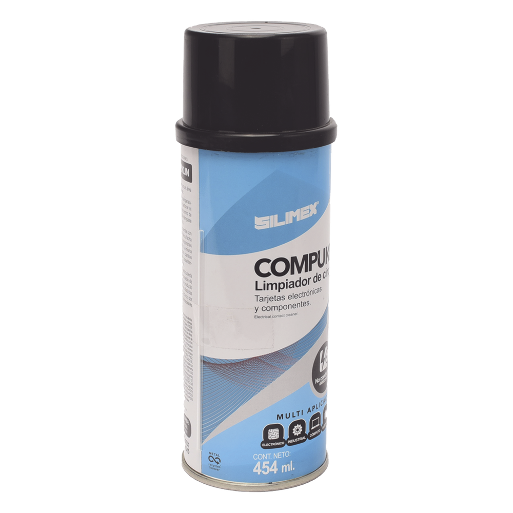 Limpiador desengrasante en aerosol dielectrico, para tarjetas electrónicas y circuitos, bote 454 ml