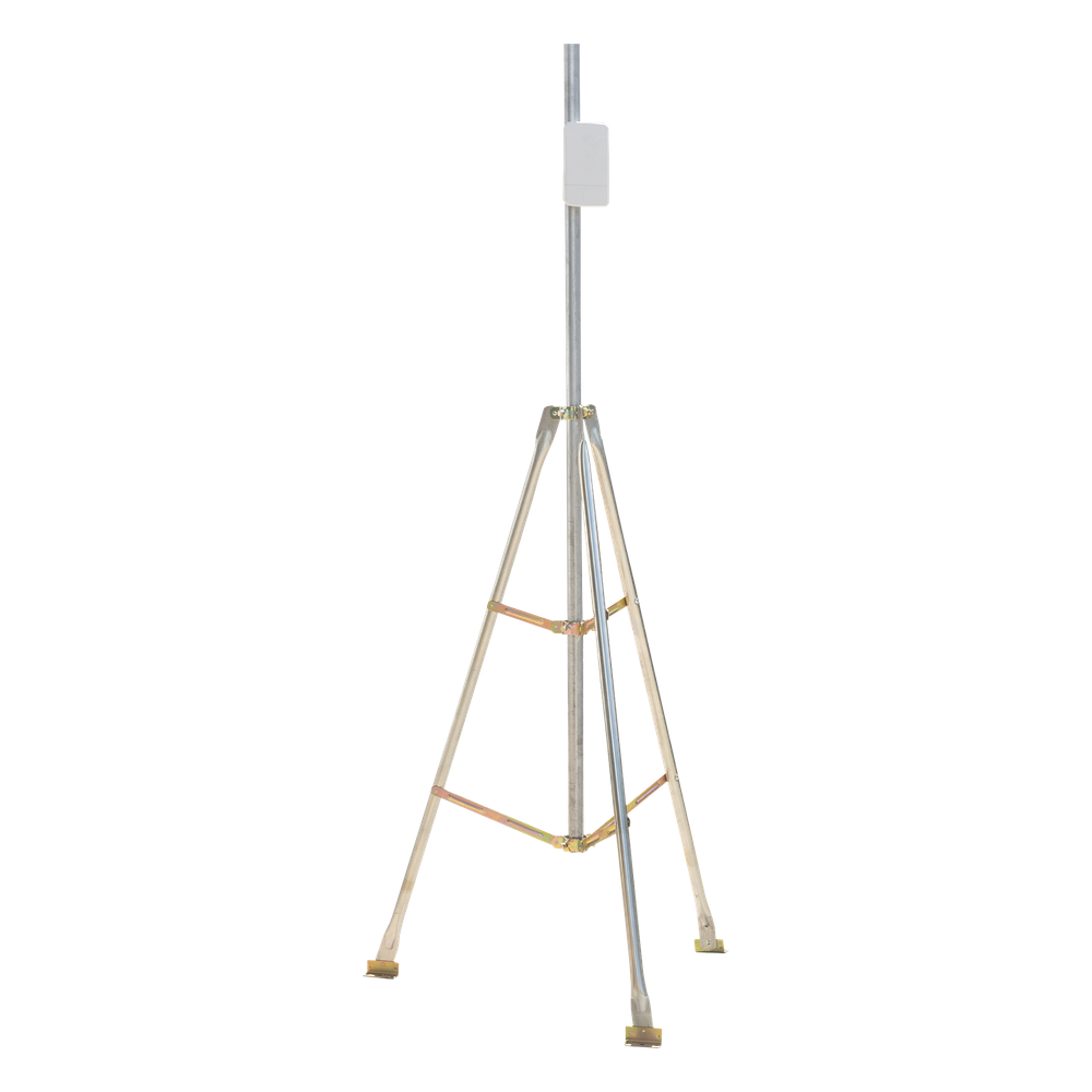 Kit de Montaje de Tripie con Mástil de 3 metros Ideal para instalar Antenas, Radios, Cámaras, etc...