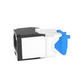 Conector Jack RJ45 Estilo TG, Mini-Com, Categoría 6A, Con Gel Resistente a la Corrosión, de 8 Posiciones y 8 Cables, Color Negro
