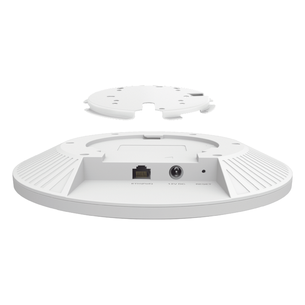 Punto de Acceso Omada / Wi-Fi 6 AX5400 MU-MIMO 4x4 /  Mesh Omada / Alta Densidad de Usuarios / Configuración por Controlador o Stand-Alone / Para Montaje en Techo/pared / Alimentación PoE+