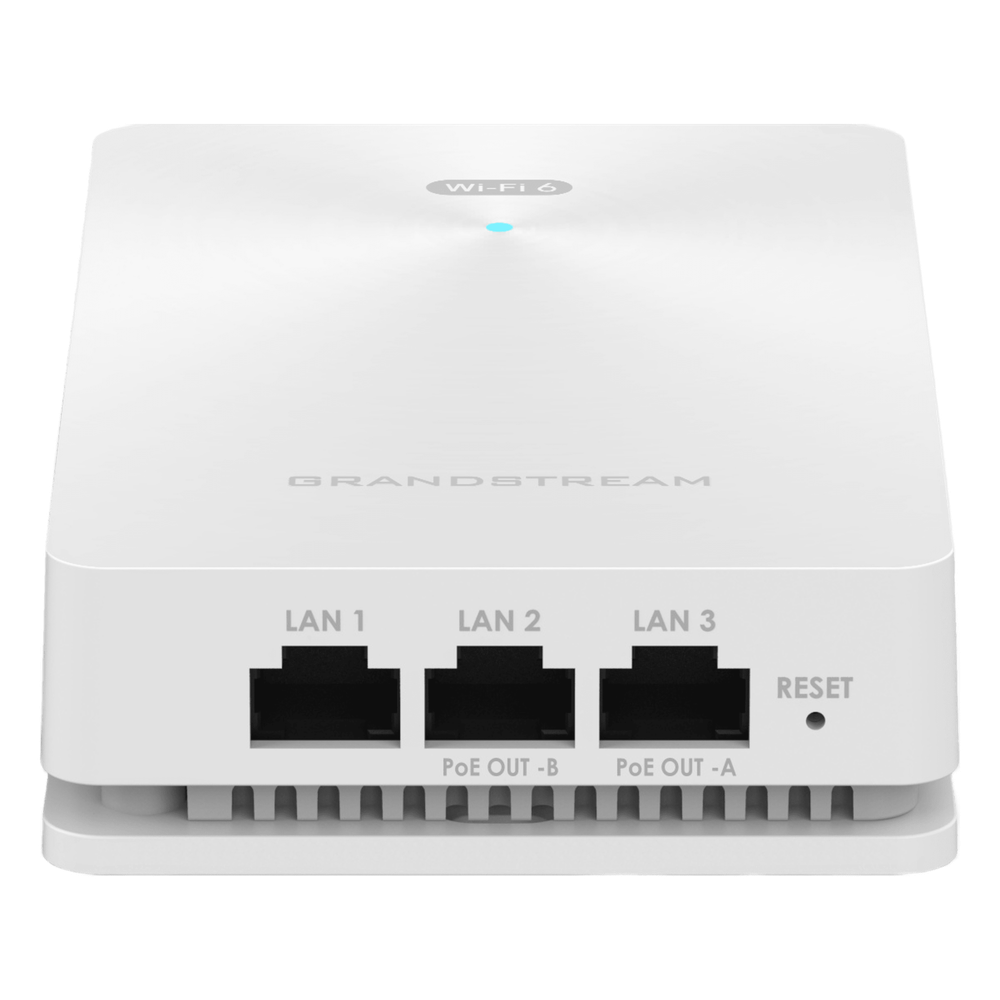 Punto de acceso Wi-Fi 6 802.11ax de pared, MU-MIMO 2x2:2 (2.4G) y 3x3:2 (5G), Throughput inalámbrico de 3 Gbps y 4 puertos Gigabit cableados