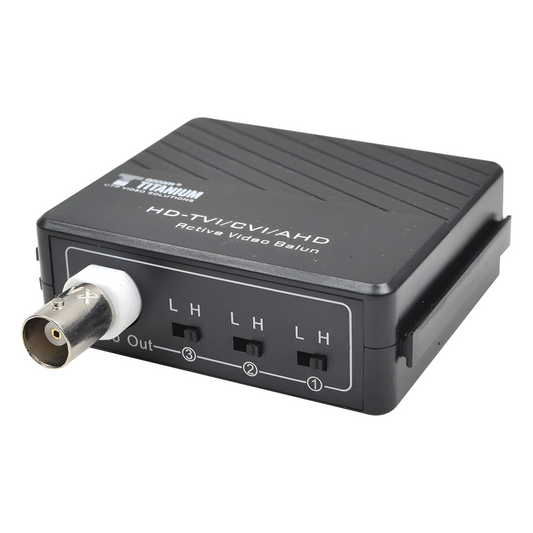 (TRANSCEPTOR) RECEPTOR DE VIDEO ACTIVO DE LARGO ALCANCE /  400 Metros con RECEPTOR ACTIVO TT4501T / Resolución 2 MP / Compatible con cámaras HD-TVI/CVI/AHD/CVBS / Protección Interconstruida contra sobretensión.