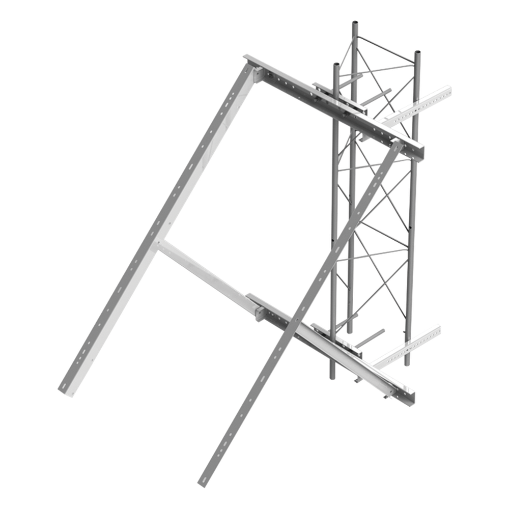 Montaje para Panel Solar de Poste o Torre Galvanizado Electrolítico (Ver Compatibilidad).