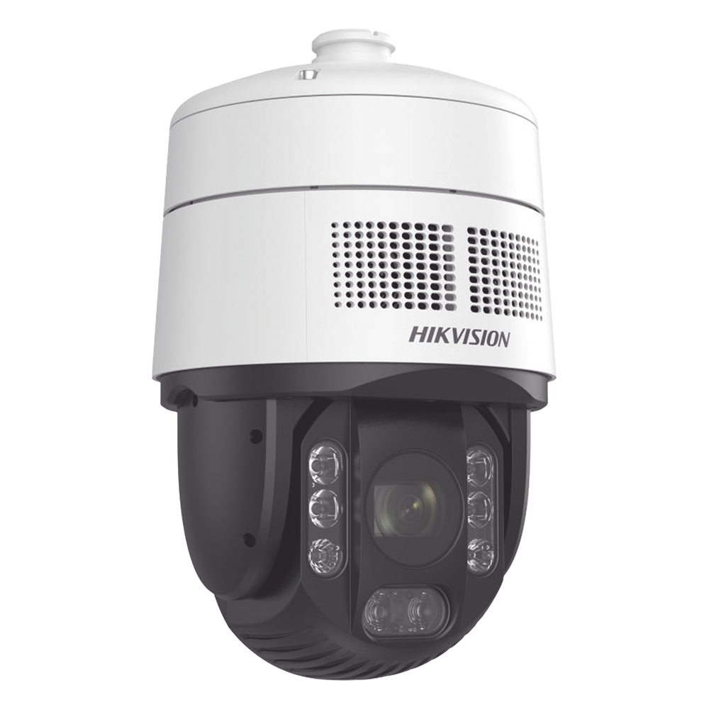 [PROTECCIÓN ACTIVA] Domo PTZ IP 4 Megapixel / 32X Zoom / 200 mts IR / Potente Alerta Audible y Luz Estroboscópica hasta 100 Metros / ACUSENSE / IP67 / IK10 /  / Autoseguimiento 2.0 / Hi-PoE / DARKFIGHTER / Rapid Focus / Micro SD