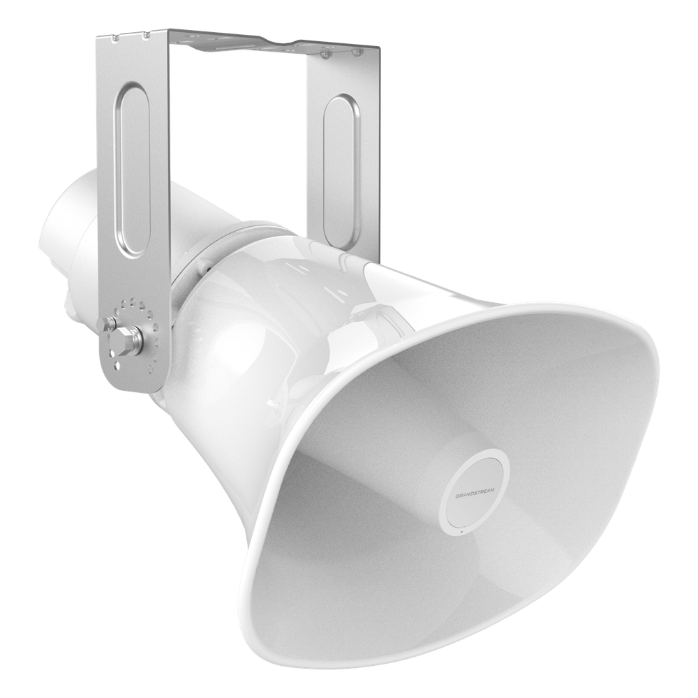 Altavoz Bocina SIP/Multicast Bidireccional / 50W Alta Potencia / IP66 Exterior / 3 Micrófonos con IA / PoE++ / 126 dBA Máximo