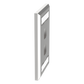 Placa de Pared Vertical, Salida Para 2 Puertos Keystone, Con Espacios Para Etiquetas, de Acero Inoxidable