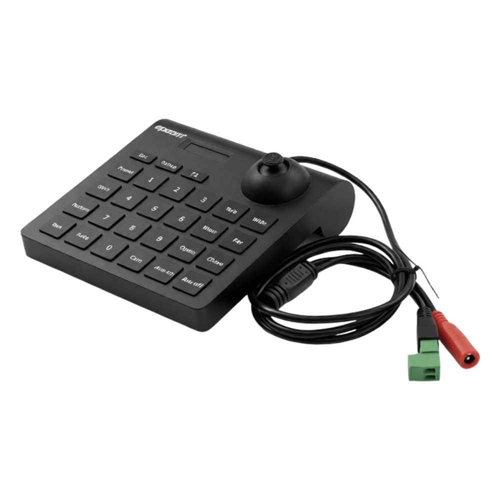 Mini Teclado controlador PTZ con pantalla LCD y joystick altamente resistente