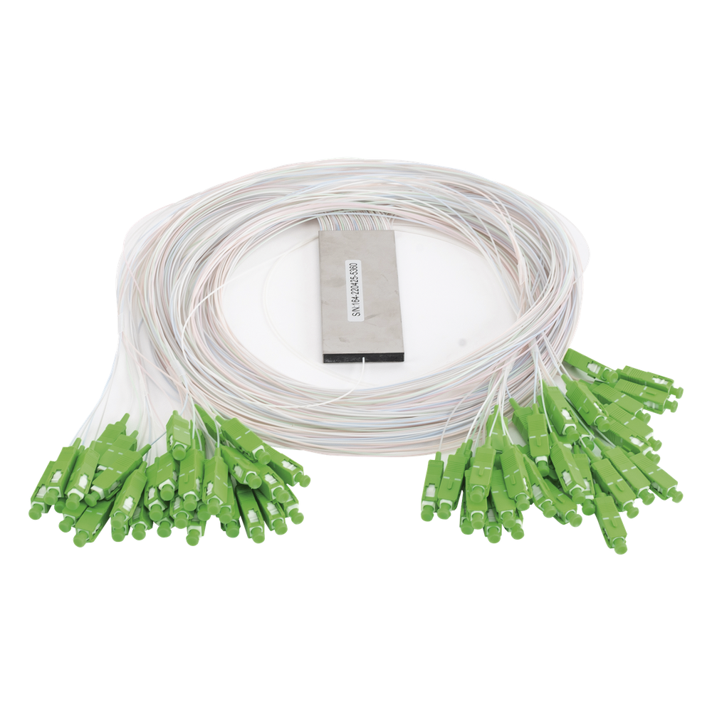 Splitter (Divisor Óptico) tipo PLC, 1x64, conectores SC/APC
