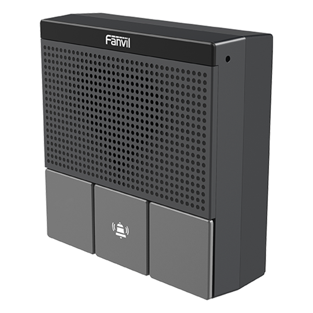 Mini Intercomunicador Wi-Fi para hotelería, hospitales, con diseño elegante, PoE, 3 botones, 1 relevador integrado de salida y entrada.