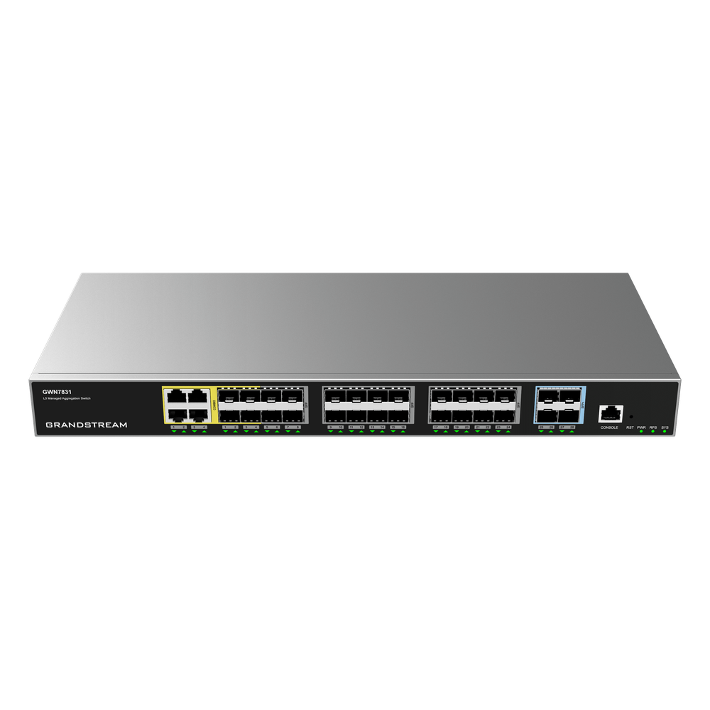 Switch de Agregación Capa 3 Administrable / GWN7830 - GWN7831 - GWN7832 / 48-120 Gbps Throughput / 4-12 Puertos 10G SFP+ / Stacking / Gestión Cloud GDMS / IPv4/IPv6