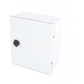 Gabinete de Poliéster IP65 Uso en Intemperie (250 x 300 x 140 mm) con Placa Trasera Interior de Plástico (Incluye Chapa y Llave).