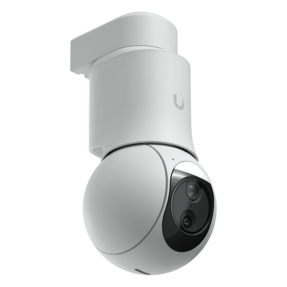 Cámara UniFi Protect PTZ AI Industrial Color Blanco, 4K (8MPX), Zoom Óptico 22x, Visión Nocturna IR 100 m, Reconocimiento Facial y Placas, Protección IP66, Movimiento 360°, PoE++
