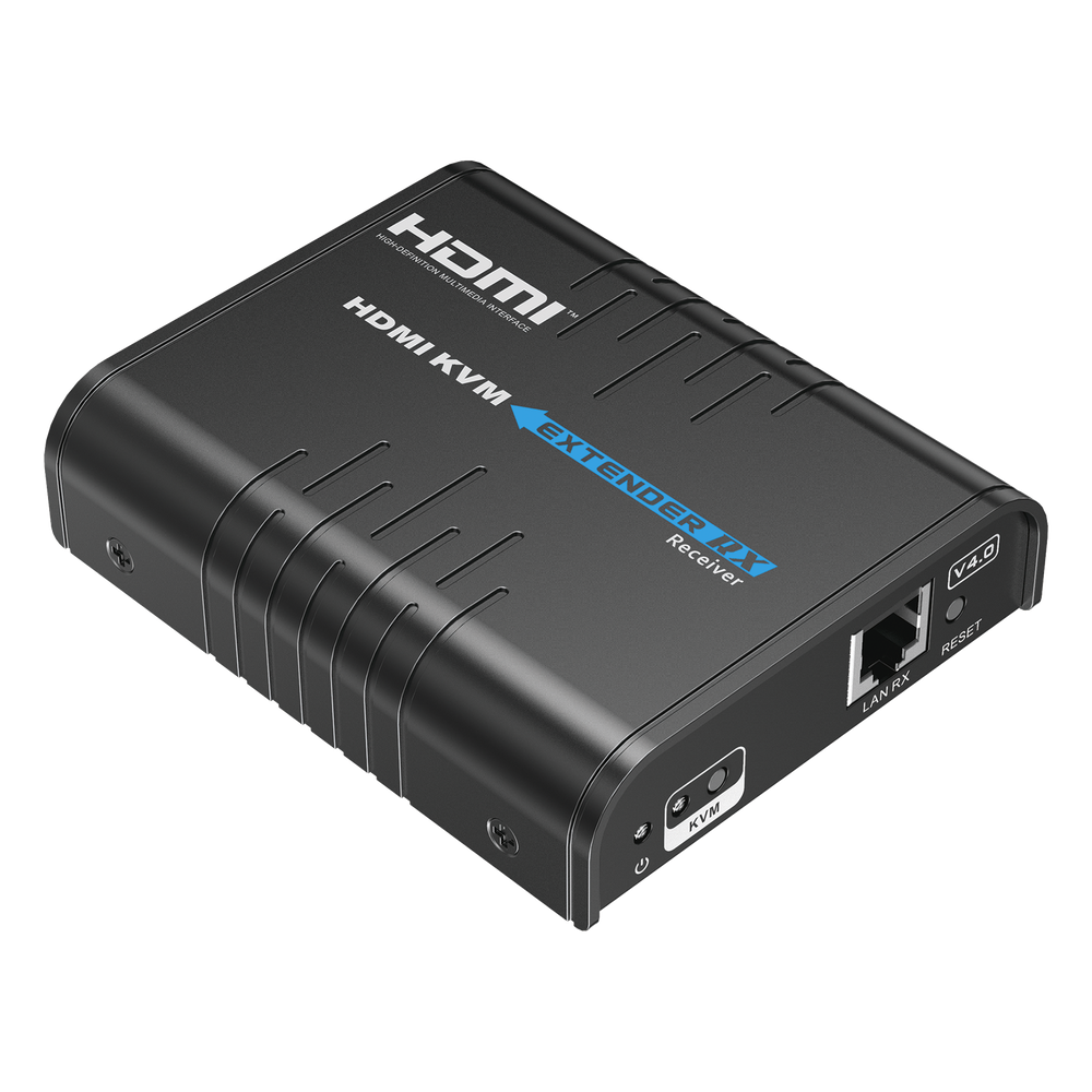 Receptor Compatible para Kits TT373KVM4.0 | Resolución 1080P @ 60 Hz | Soporta STP y UTP CAT6 | Control IR | Compatible con Switch Gigabit para control KVM múltiple.