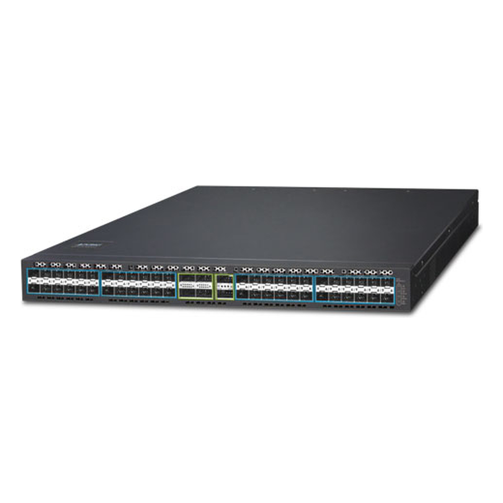 Switch Administrable Stacking Capa 3 de 48 puertos SFP de 10G+, 2 Puertos QSFP+ de 40G, 4 Puertos QSFP28 de 100G, Capacidad de Conmutación de Hasta 1.92Tbps