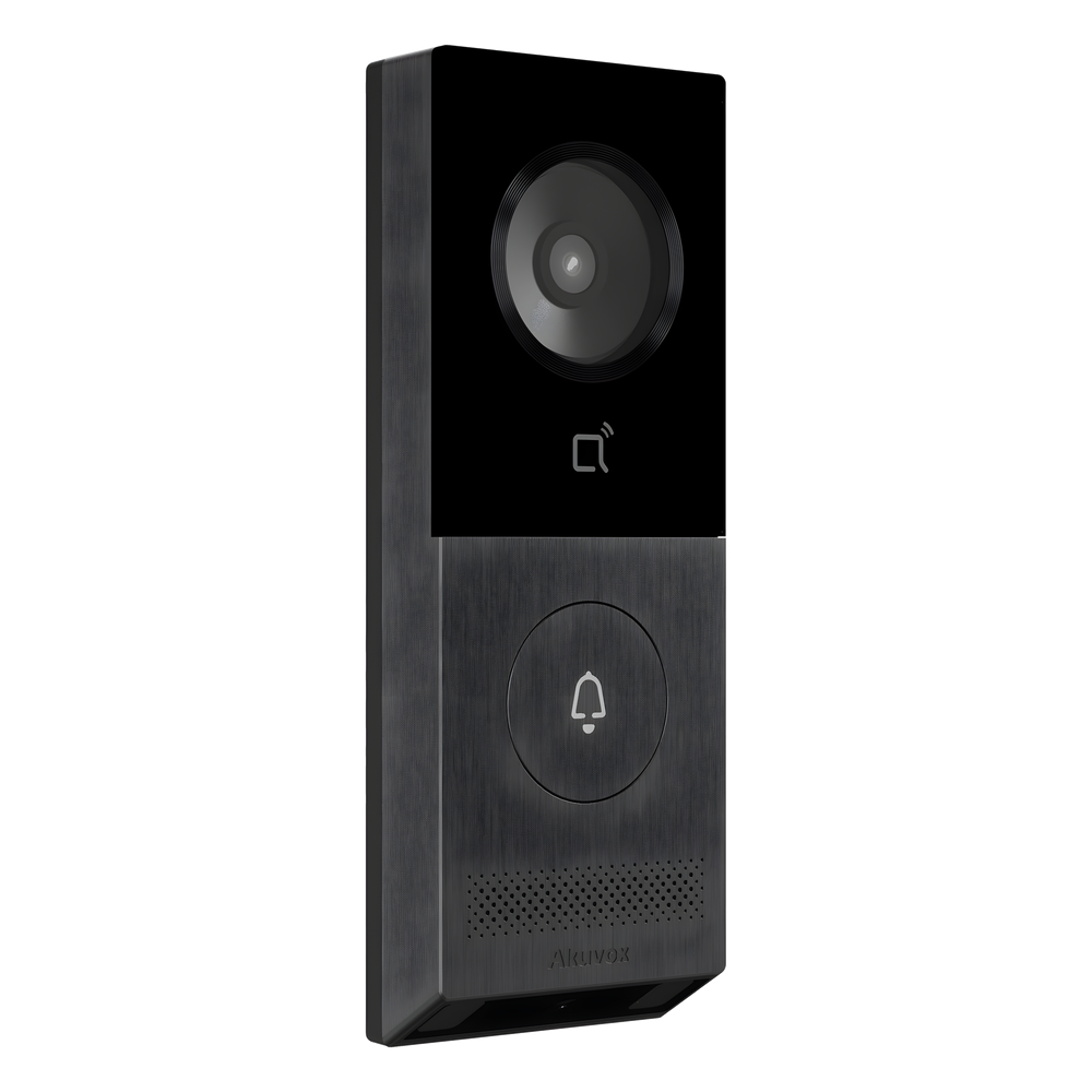 Videoportero IP / Detección de Paquetes / Escaneo QR / 5MP Cámara Principal + 2MP Auxiliar / Llamada a APP / Compatible Con Monitores Akuvox / Compatible SIP y ONVIF / POE / IP66 / IK08