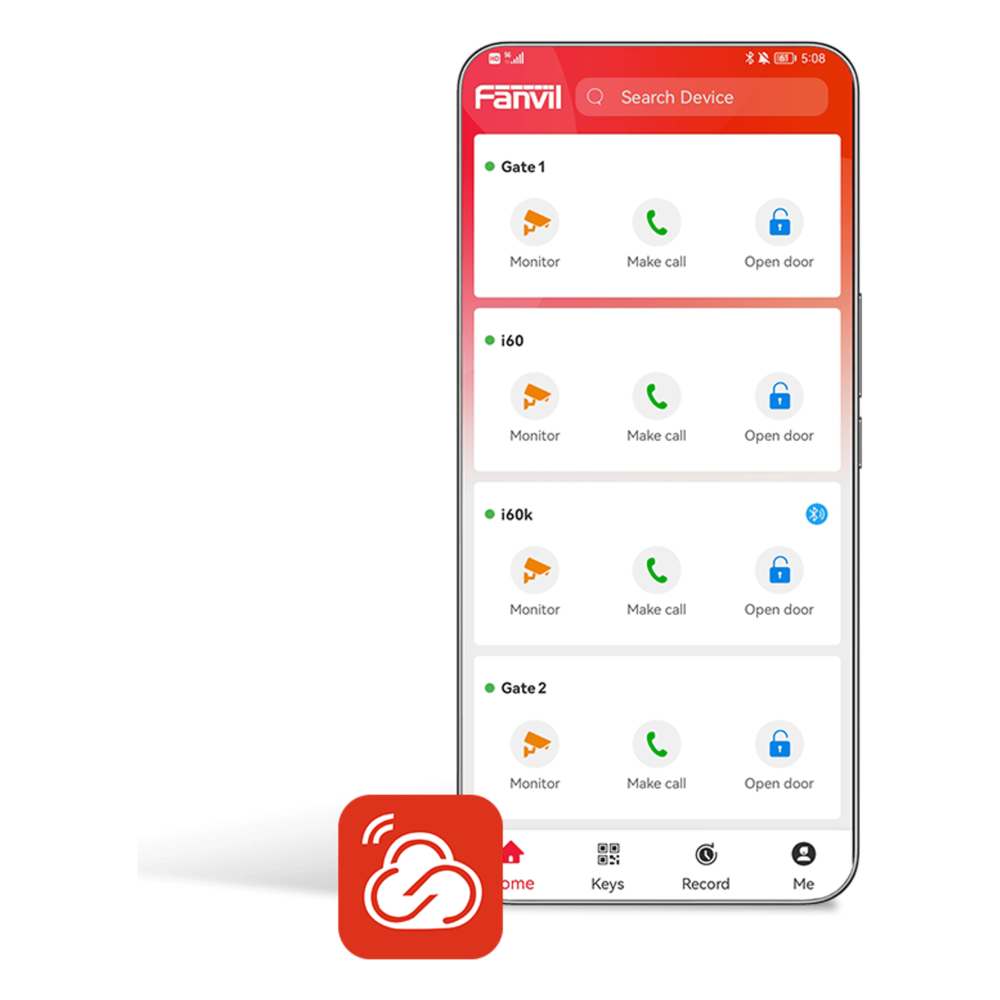 Licencia Permanente, Un Usuario Principal y 4 usuarios adicionales para App Fanvil Link , Monitoreo, Apertura Remota, Creación de Códigos QR