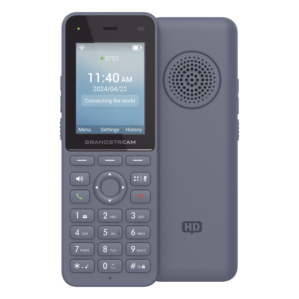 Teléfono IP inalámbrico Wi-Fi, Portátil, 3 cuentas SIP, 3 líneas, Voz HD, Bluetooth integrado, Puerto USB tipo C