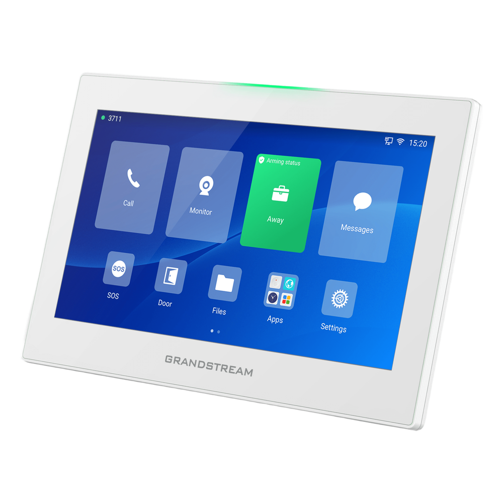 Estación de Intercomunicación SIP con Wi-Fi 6, Bluetooth y Control Total para Agendamiento de Salas y Edificios Inteligentes (Color Blanco)