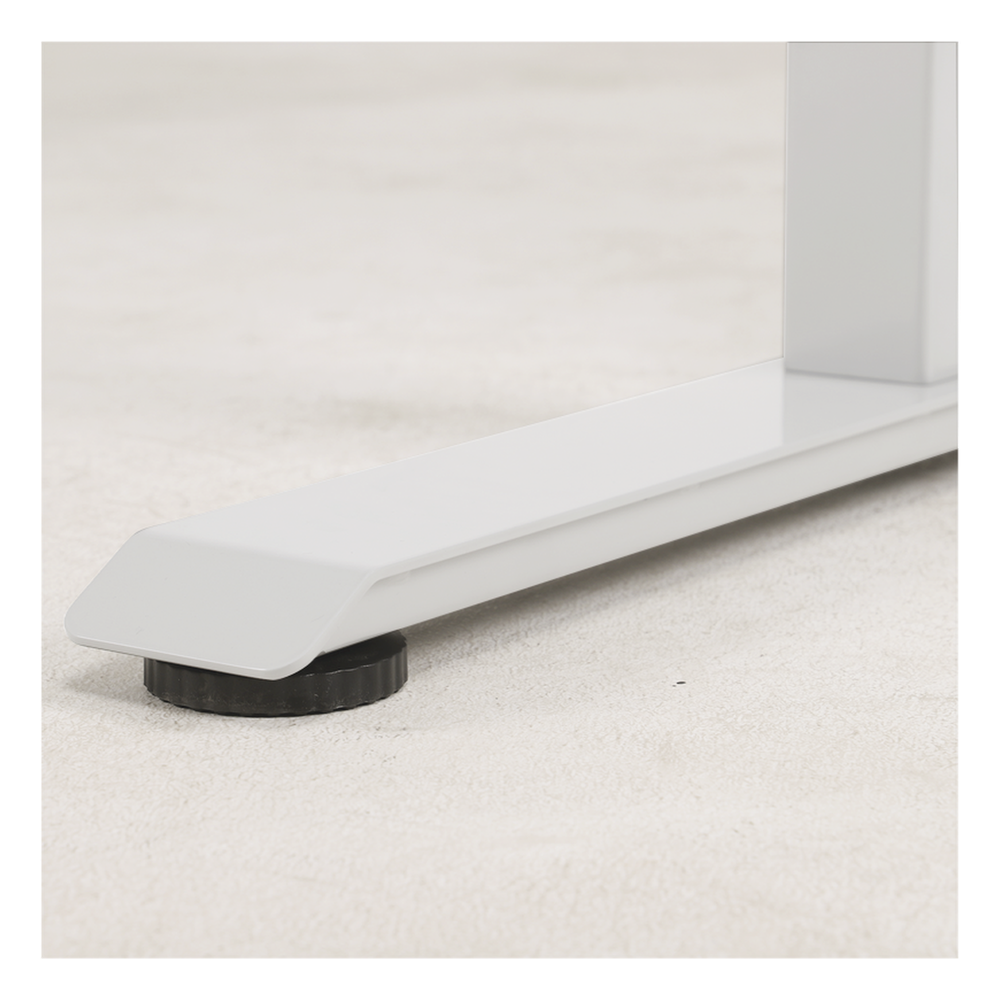 Base de Escritorio Motorizado Profesional / Altura Ajustable 60-125cm / Estructura Estable / Funcionamiento Suave / 3 Preset de Posiciones / Color Blanco / Soporta hasta 100Kg de carga