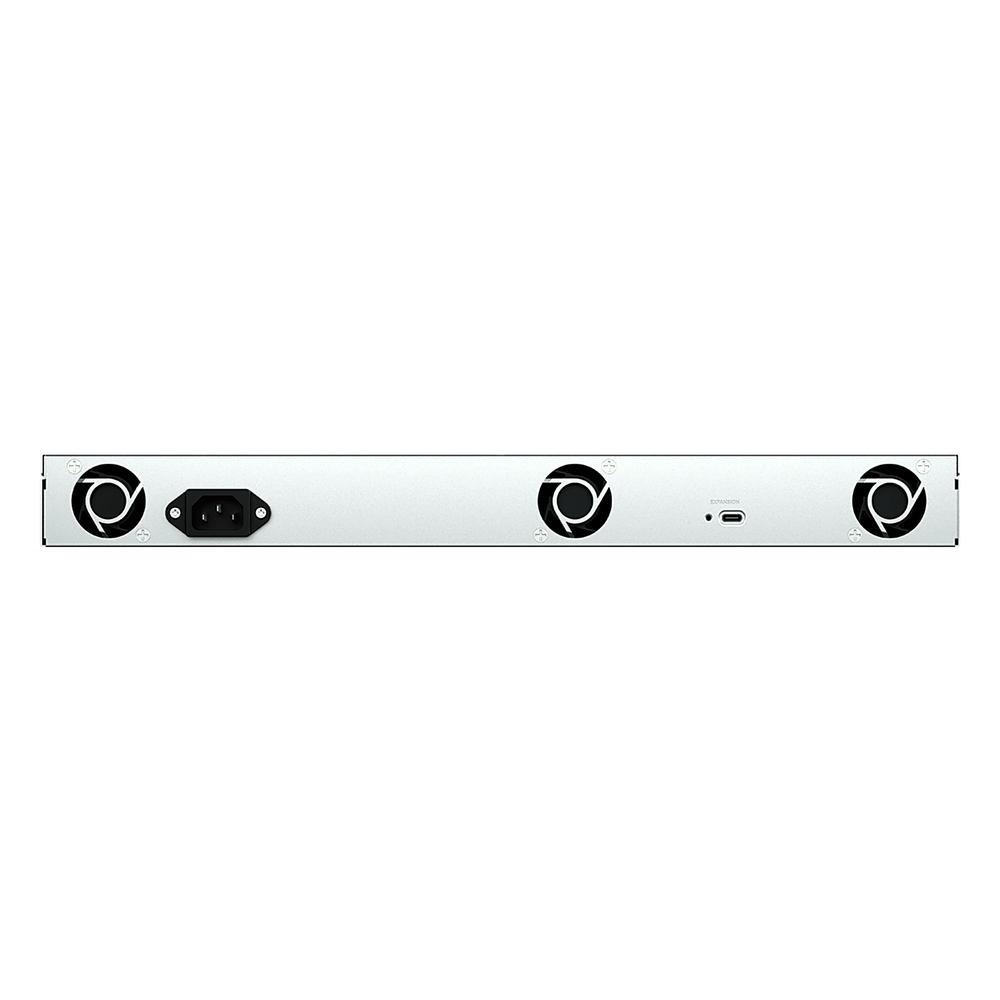 Unidad de Expansión RackStation / 1U 4 Bahías / SATA 3.5" y 2.5" Hot-Swap / Chasis Corto 290 mm (11.4 in) / Expansión en Línea / USB Type-C / Plug & Play / Garantía 3 Años