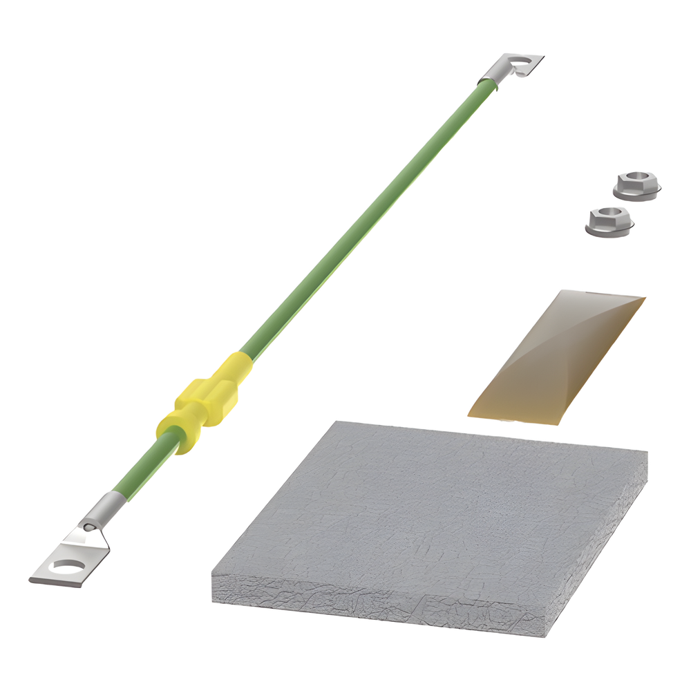 Kit de Conexión a Tierra, Para Uso con Gabinetes Multipropósito, Incluye Cable 14 AWG y Accesorios
