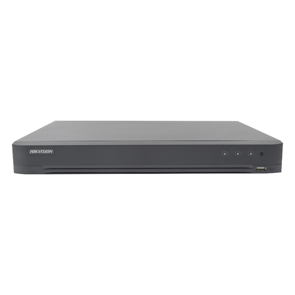 [Audio Bidireccional] DVR 32 Canales TurboHD + 8 Canales IP / 5 Megapixel Lite - 3K Lite / Acusense / Reconocimiento Facial  / Audio por Coaxitron / 2 Bahías de Disco Duro / H.265+ / Salida de Video en Full HD